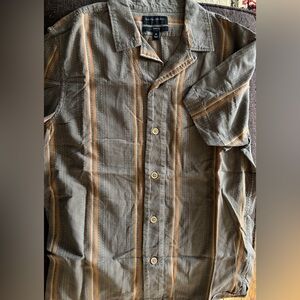 Men's Striped Button-Up Shirt